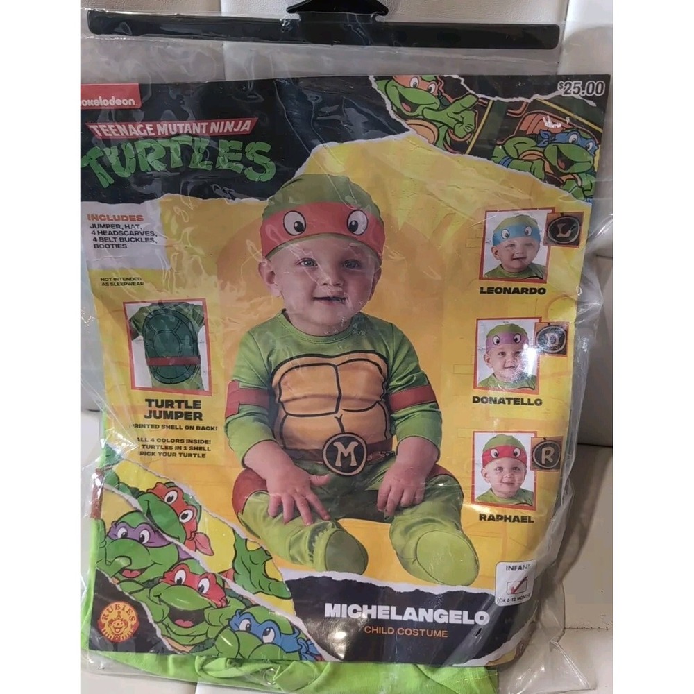 Teenage Mutant Ninja Turtles Raph Mike leo  Halloween Costume Infant 6-12 Months